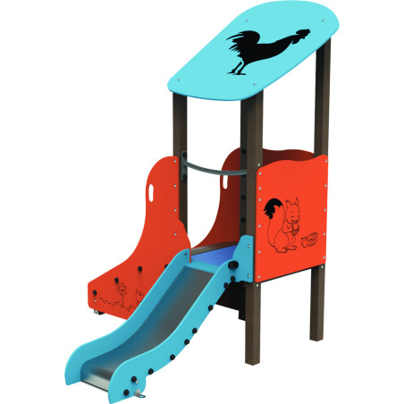 Toboggan aire de jeux NOISETTE