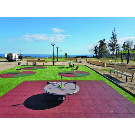 Kit dalles amortissantes pour jeu ressort