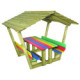Table pique-nique avec toit CABANE COLOR