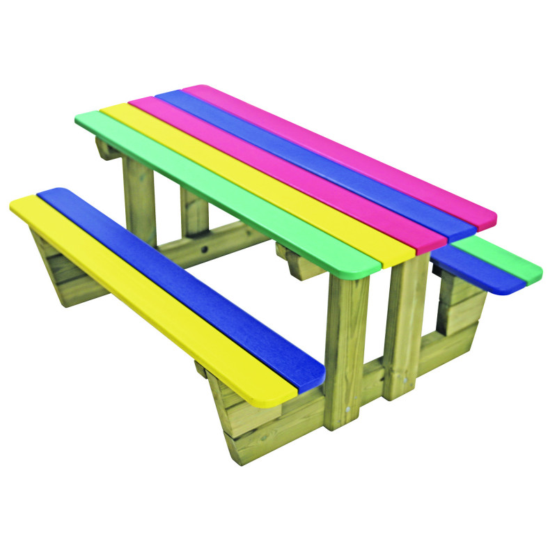 Table pique-nique école ENFANT COLOR