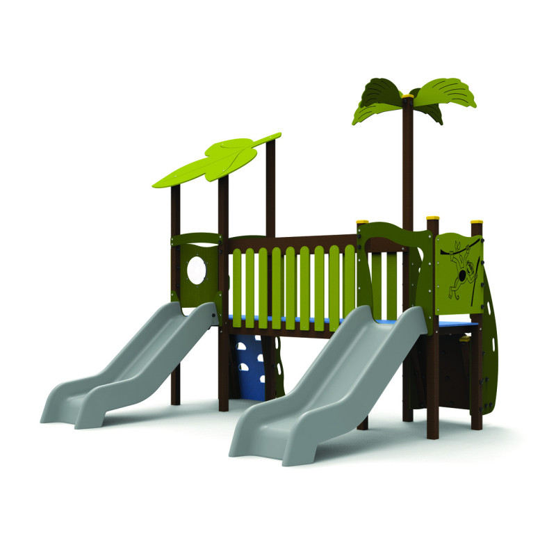 Structure MULTI-JEUX LA FORÊT TROPICALE ÉCO COMPOSITE