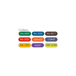 2 bancs plastique MIRFAK + 1 corbeille CANCRI OFFERTE