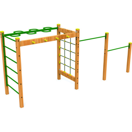 Structure de grimpe COMMANDO RUSTIQUE