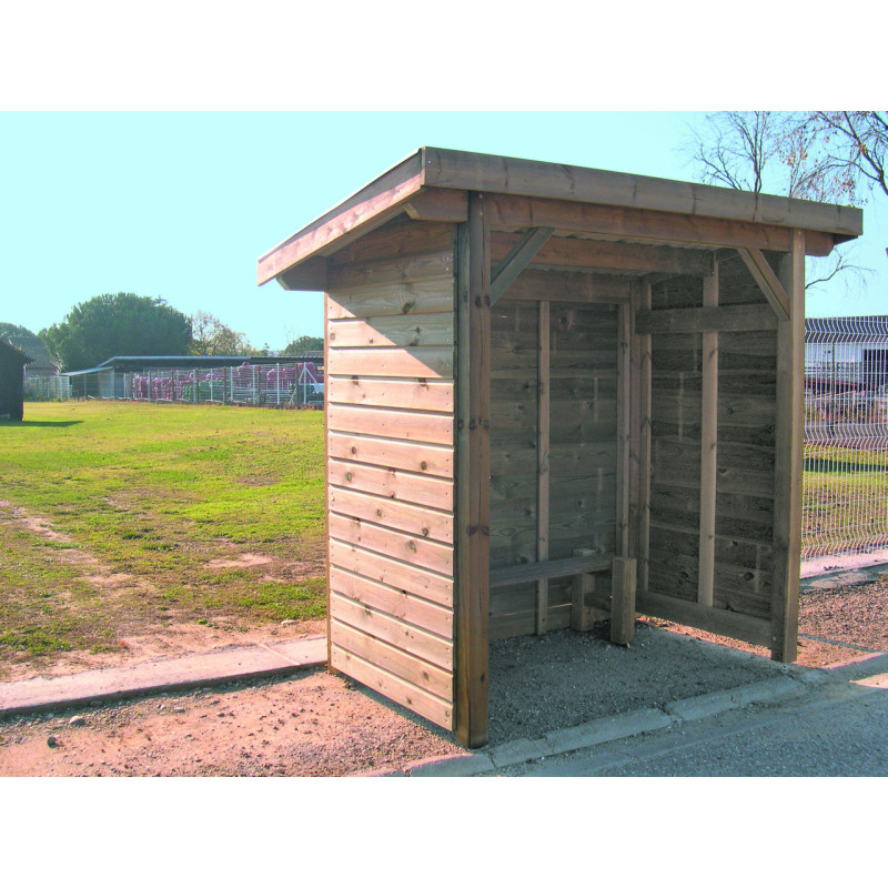 Abribus bois COLVERT