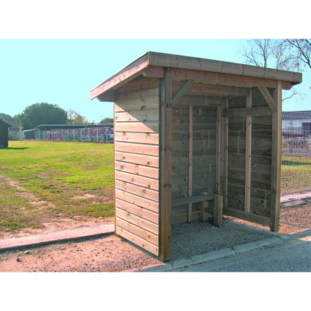 Abribus bois COLVERT