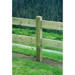 Clôture en bois POTEAUX CARRÉS