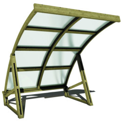 Abri cycles en bois COLIN