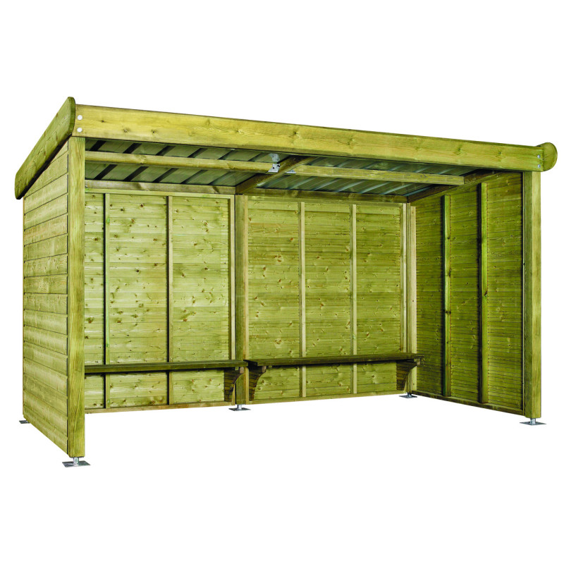 Abri pour voyageurs en pin ALOUETTE