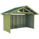 Abri pour voyageurs en bois COURLIS