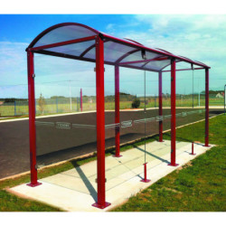 1 bardage de fond + 1 bardage latéral L.&nbsp;5000&nbsp;mm