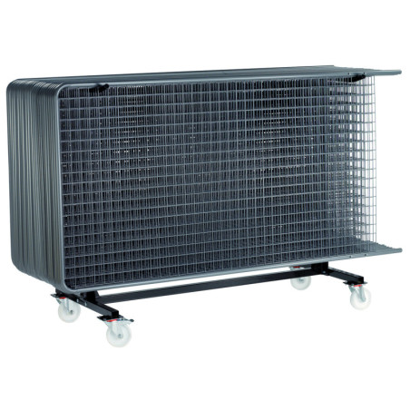 Chariot pour grilles d'exposition