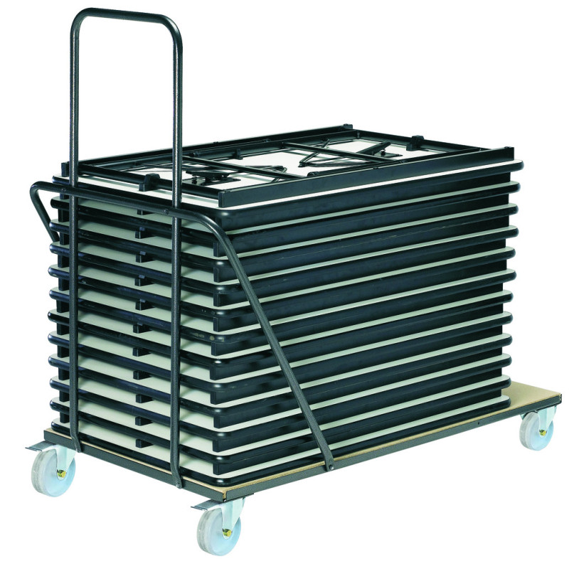 Chariot pour tables pliantes 1200 x 800 mm