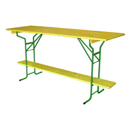 Table comptoir pliante en bois