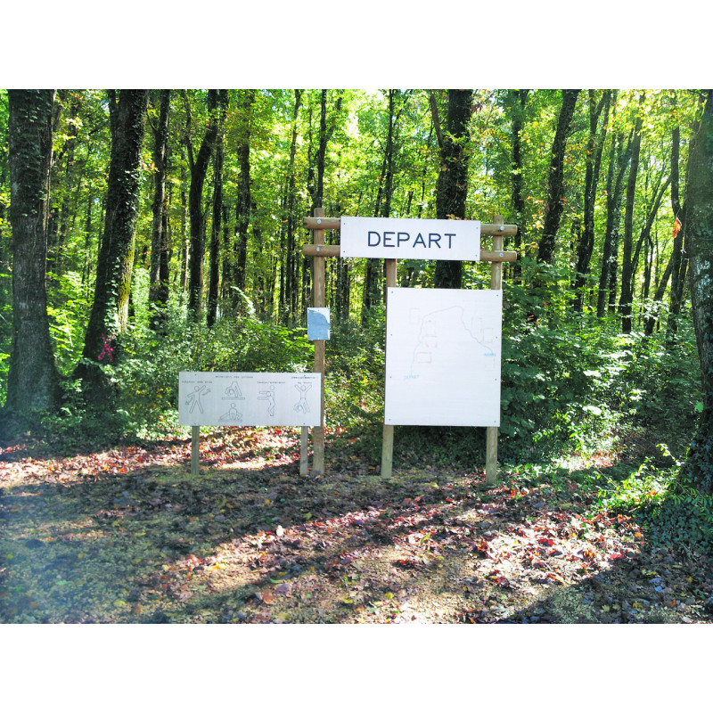 Panneau parcours sportif adulte