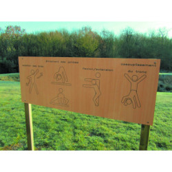 Panneau parcours sportif adulte
