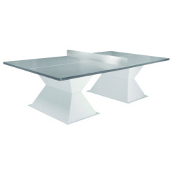 Plateau gris clair et filet plein