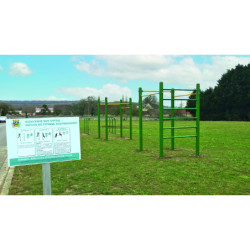 Panneau signalétique pour station fitness PMR