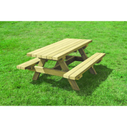 Table de pique-nique en pin