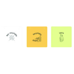 Corbeille de rue tri sélectif SARTAN