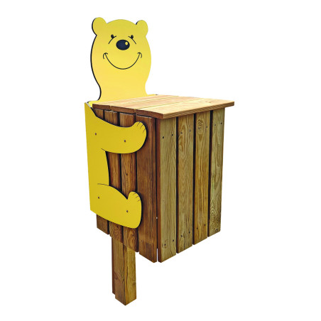 Poubelle extérieure ludique Ours