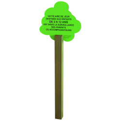 Panneau aire de jeux FORÊT