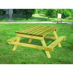 Table pique nique enfant bois