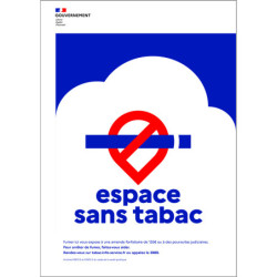 Panneau signalétique espace sans tabac