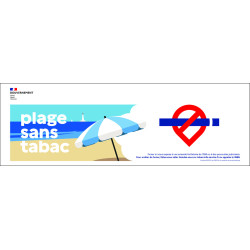 Bâche signalétique espace sans tabac