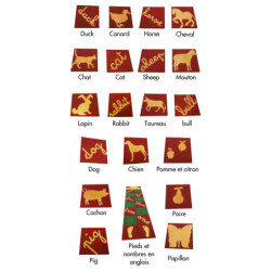 Dalles amortissantes unies et avec motifs