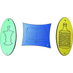 Poubelle double en bois DUO