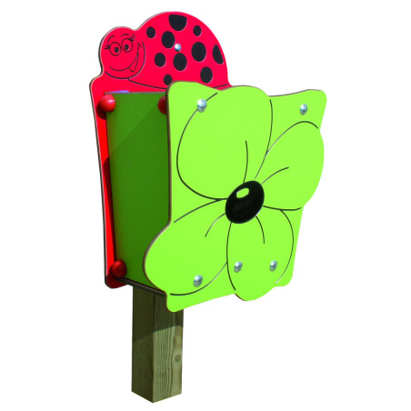 Corbeille bois enfant COCCINELLE