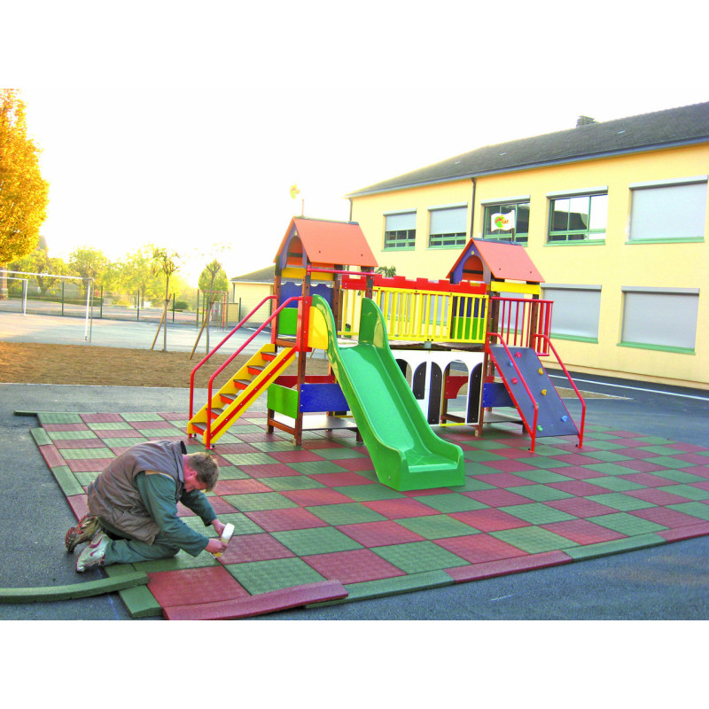 Sol amortissant pour aire de jeux