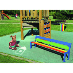 Banc bois acier SILAOS JUNIOR