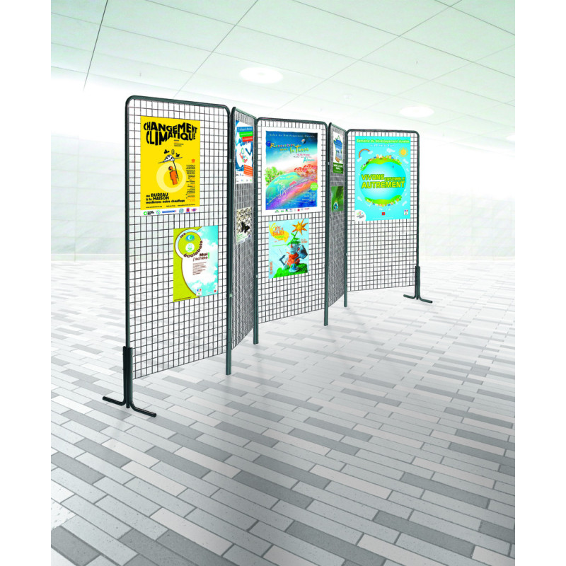 Grille d'exposition sur pied