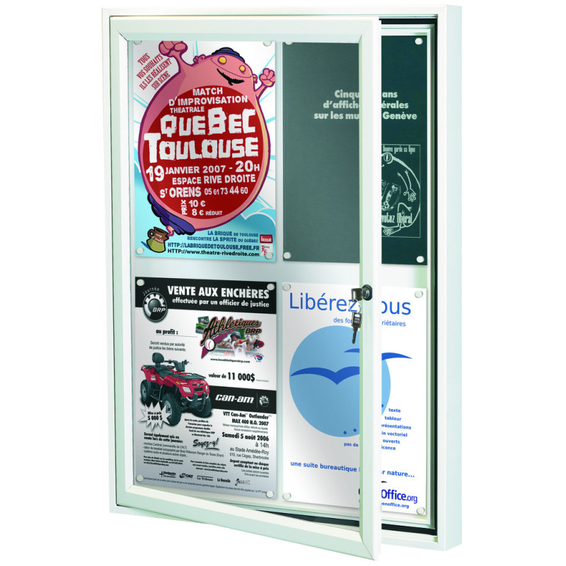 Vitrine CLASSIQUE affichage extérieur