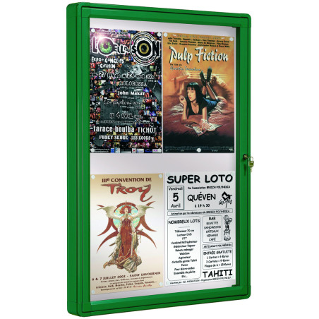 Vitrine 2000 cadre aluminium