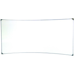 Tableau blanc ou vert incurvé