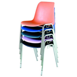 20 chaises coque empilables JULIETTE