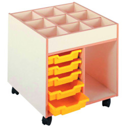 À cases pour matériel de peinture