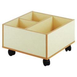 Bac à albums bas 3 cases