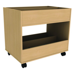 Bac à albums 2 niveaux 12 cases