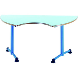 Papillon&nbsp;: table curviligne sur base demi-ronde.