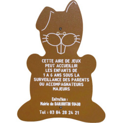 Panneau information aire de jeux