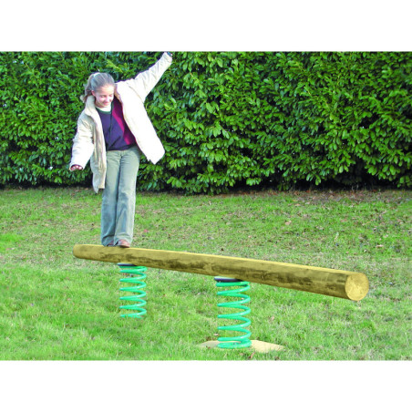 Poutre équilibre sur ressort