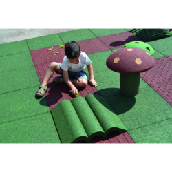 Parcours de bille en caoutchouc