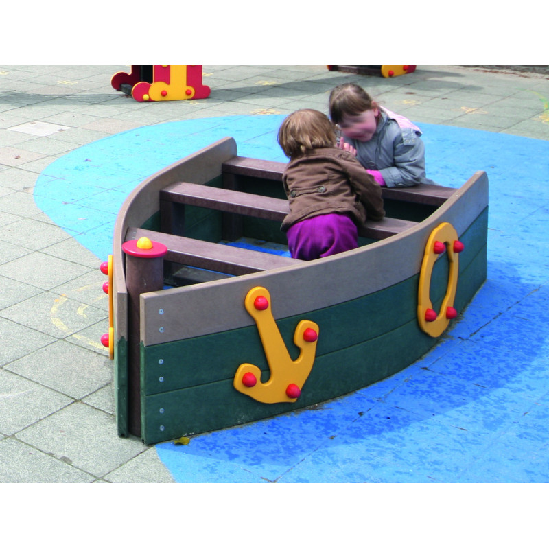 Jeu extérieur plastique recyclé LA BARQUE