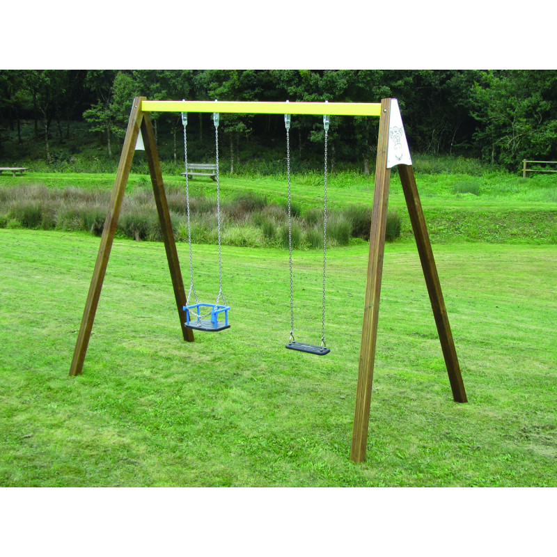 Portique balançoire 2 M poutre acier