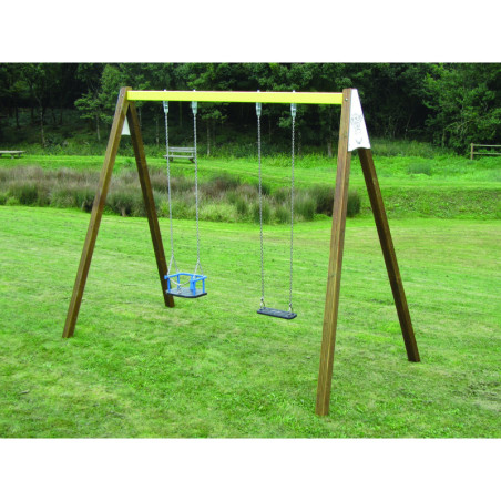 Portique balançoire 2 M poutre acier