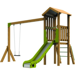 Portique et toboggan public...