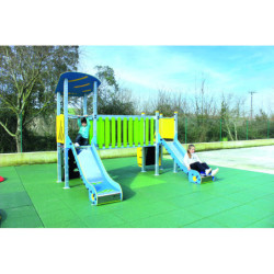 Jeu double toboggan SOLEIL